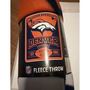 Denver Broncos NFL Northwest Marque Fleece Throw
